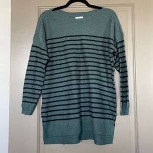 NWOT Old Navy boat neck striped tunic sweater